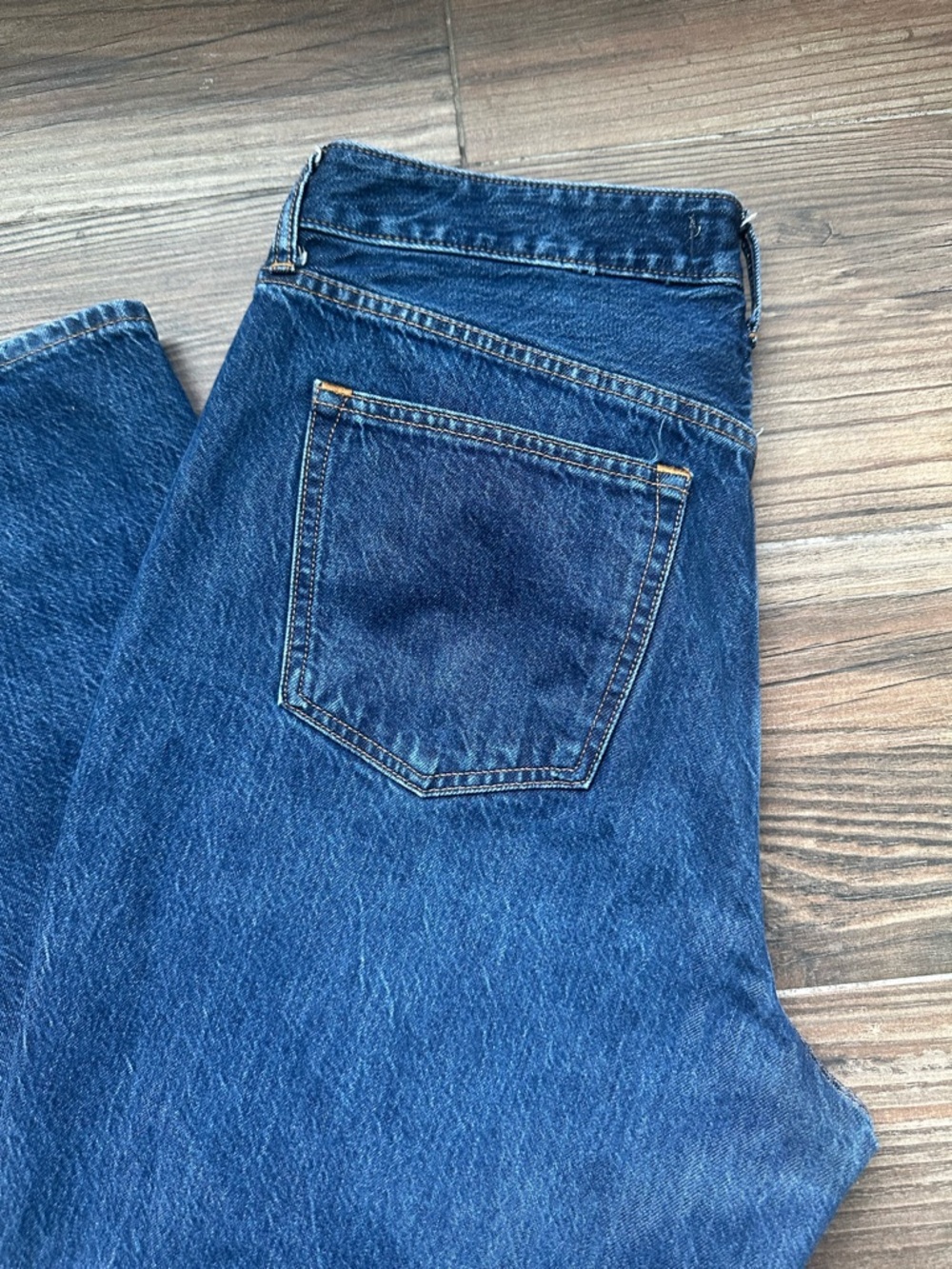 Abercrombie & Fitch Straight Leg Jeans  Loose High Rise Classic Blue curve love - Picture 2 of 12